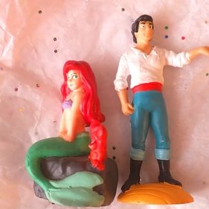 Walt Disney Co. Little Mermaid figures.